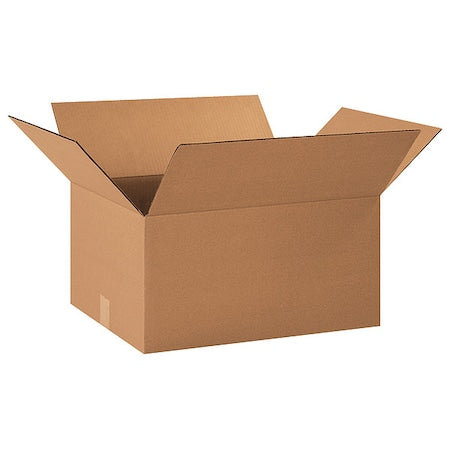 20 in x 15 in x 10 in Shipping Box, Kraft, Corrugate, Single Wall, 32 ECT