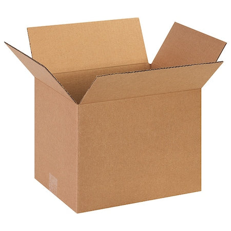 13 in x 10 in x 10 in Shipping Box, Kraft, Corrugate, Single Wall, 32 ECT