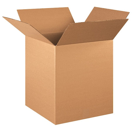 16 in x 16 in x 19 in Shipping Box, Kraft, Corrugate, Single Wall, 32 ECT