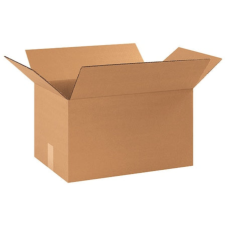 17 1/4 in x 11 1/4 in x 10 in Shipping Box, Kraft, Corrugate, Single Wall, 32 ECT