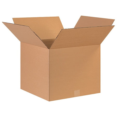 17 in x 17 in x 14 in Shipping Box, Kraft, Corrugate, Single Wall, 32 ECT