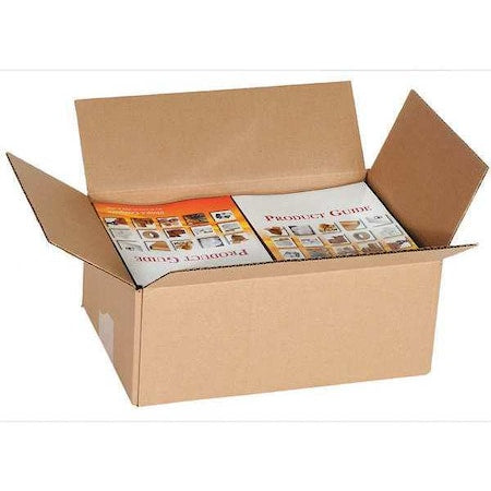 11 in x 8 in x 4 in Shipping Box, Kraft, Corrugate, Single Wall, 32 ECT