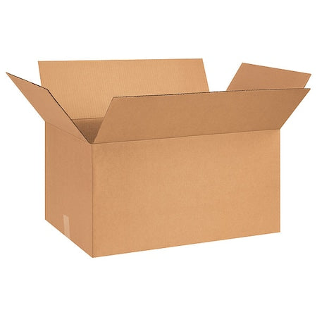 26 in x 15 in x 12 in Shipping Box, Kraft, Corrugate, Single Wall, 32 ECT