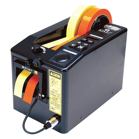Tape Dispenser, 2 in Max. Tape Width. 7 in Tape Core Dia, Black