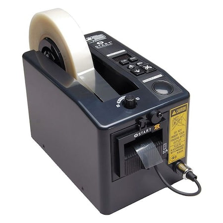Tape Dispenser, 2 in Max. Tape Width. 7 in Tape Core Dia, Black