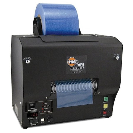 Tape Dispenser, 5 15/16 in Max. Tape Width. 9 in Tape Core Dia, Black