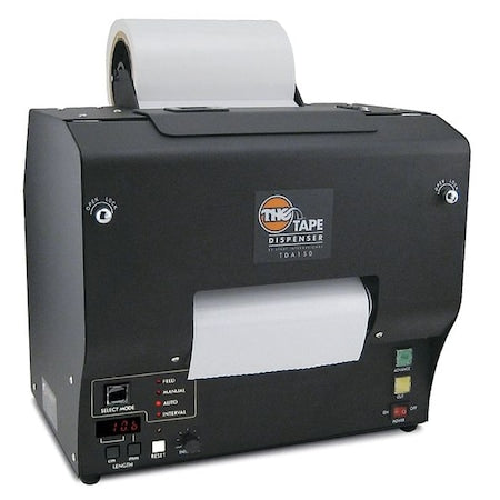 Tape Dispenser, 5 15/16 in Max. Tape Width. 9 in Tape Core Dia, Black