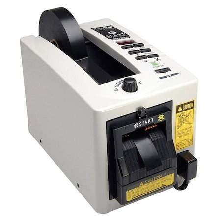 Tape Dispenser, 2 in Max. Tape Width. 7 in Tape Core Dia, White