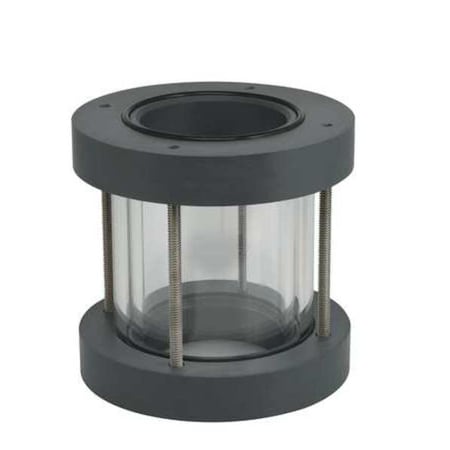 Double Wall Sight,1-1/2 In. FNPT,PVC
