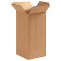 4 in x 4 in x 8 in Shipping Box, Kraft, Corrugate, Single Wall, 32 ECT