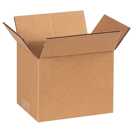 7 in x 6 in x 6 in Shipping Box, Kraft, Corrugate, Single Wall, 32 ECT