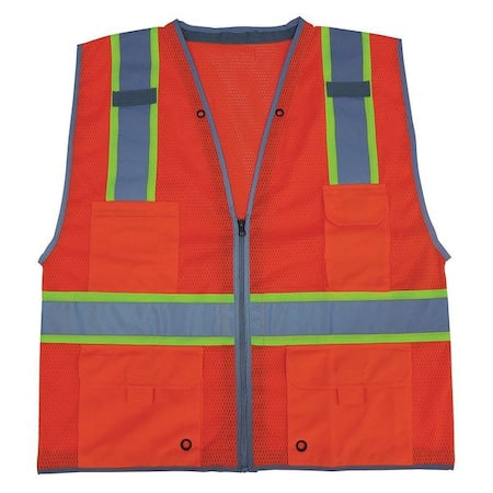 5XL Class 2 High Visibility Vest, Orange