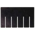 Plastic Divider, Black, 10 7/8 in L, 8 1/4 in H, 6 PK