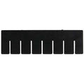 Plastic Divider, Black, 16 1/2 in L, 10 7/8 in H, 6 PK