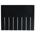 Plastic Divider, Black, 9 5/8 in L, 7 1/4 in H, 6 PK
