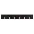 Plastic Divider, Black, 22 1/2 in L, 17 1/2 in H, 6 PK