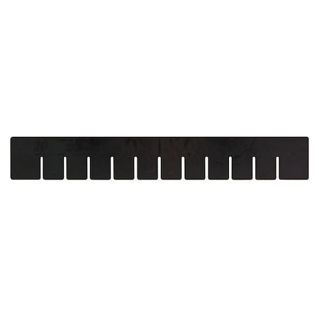 Plastic Divider, Black, 22 1/2 in L, 17 1/2 in H, 6 PK