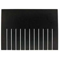 Plastic Divider, Black, 15 3/4 in L, 11 3/8 in H, 6 PK