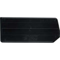 Plastic Divider, Black, 10 in L, 4 1/4 in H, 6 PK