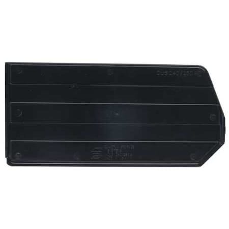 Plastic Divider, Black, 13 3/4 in L, 6 1/2 in H, 6 PK