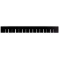 Plastic Divider, Black, 22 1/2 in L, 17 1/2 in H, 6 PK
