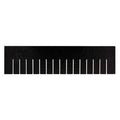 Plastic Divider, Black, 22 1/2 in L, 17 1/2 in H, 6 PK