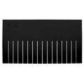 Plastic Divider, Black, 22 1/2 in L, 12 in H, 6 PK