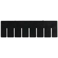 Plastic Divider, Black, 10 7/8 in L, 8 1/4 in H, 6 PK