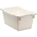 Cross Stack Storage Container, 3.9 gal, 17-1/4 in L x 11 in W x 8 in H, White, Polypropylene