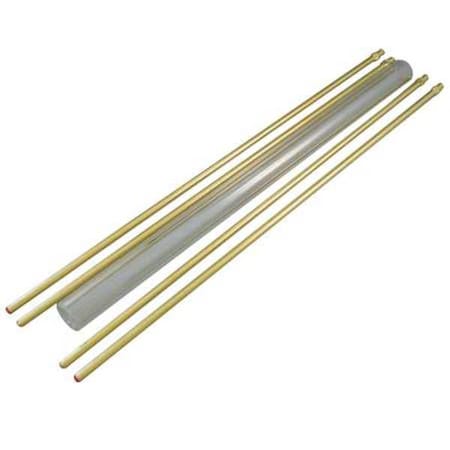 Glass Rod Kit,Plain,5/8In Dia,17In L