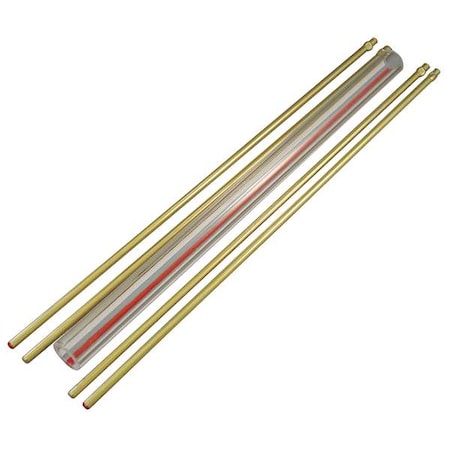 Glass Rod Kit,Red Line,3/4In Dia,13In L