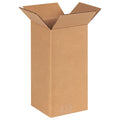 6 in x 6 in x 12 in Shipping Box, Kraft, Corrugate, Single Wall, 32 ECT