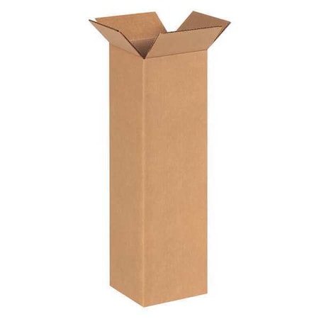 6 in x 6 in x 20 in Shipping Box, Kraft, Corrugate, Single Wall, 32 ECT