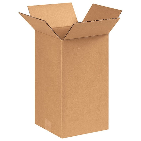 8 in x 8 in x 14 in Shipping Box, Kraft, Corrugate, Single Wall, 32 ECT