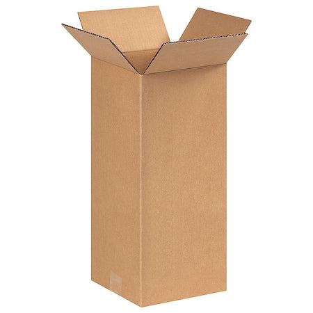8 in x 8 in x 17 in Shipping Box, Kraft, Corrugate, Single Wall, 32 ECT
