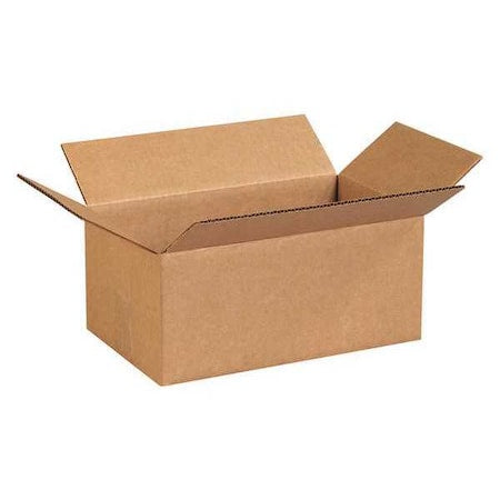 12 in x 7 in x 5 in Shipping Box, Kraft, Corrugate, Single Wall, 32 ECT