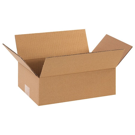 12 in x 8 in x 4 in Shipping Box, Kraft, Corrugate, Single Wall, 32 ECT
