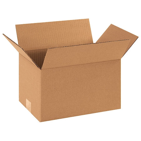 12 in x 8 in x 7 in Shipping Box, Kraft, Corrugate, Single Wall, 32 ECT