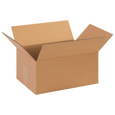 13 in x 9 in x 6 in Shipping Box, Kraft, Corrugate, Single Wall, 32 ECT