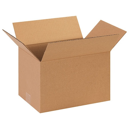 13 in x 9 in x 7 in Shipping Box, Kraft, Corrugate, Single Wall, 32 ECT