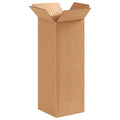 4 in x 4 in x 10 in Shipping Box, Kraft, Corrugate, Single Wall, 32 ECT
