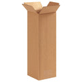 4 in x 4 in x 12 in Shipping Box, Kraft, Corrugate, Single Wall, 32 ECT