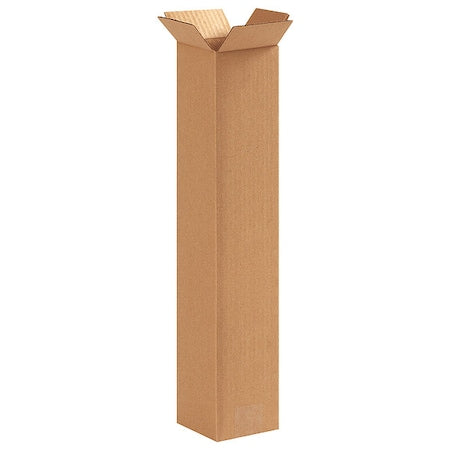 4 in x 4 in x 20 in Shipping Box, Kraft, Corrugate, Single Wall, 32 ECT