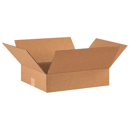 16 in x 14 in x 4 in Shipping Box, Kraft, Corrugate, Single Wall, 32 ECT