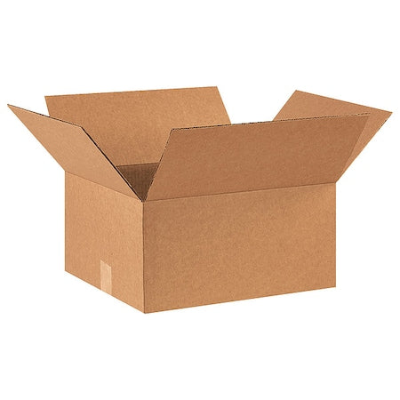 16 in x 14 in x 8 in Shipping Box, Kraft, Corrugate, Single Wall, 32 ECT