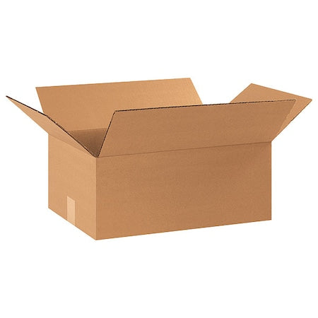 17 1/4 in x 11 1/4 in x 7 in Shipping Box, Kraft, Corrugate, Single Wall, 32 ECT