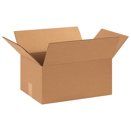 15 in x 11 in x 7 in Shipping Box, Kraft, Corrugate, Single Wall, 32 ECT