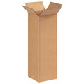 8 in x 8 in x 24 in Shipping Box, Kraft, Corrugate, Single Wall, 32 ECT