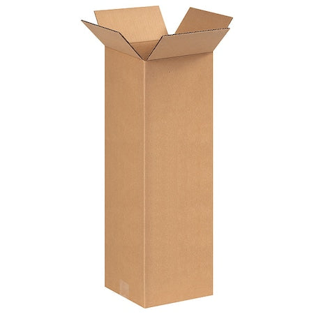 8 in x 8 in x 24 in Shipping Box, Kraft, Corrugate, Single Wall, 32 ECT