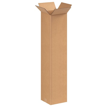 8 in x 8 in x 36 in Shipping Box, Kraft, Corrugate, Single Wall, 32 ECT